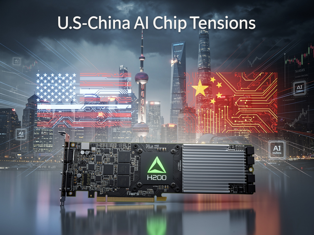 Główna ilustracja artykułu: Ryzykowna gra Nvidii na chińskim rynku: wyzwanie związane z chipem H200