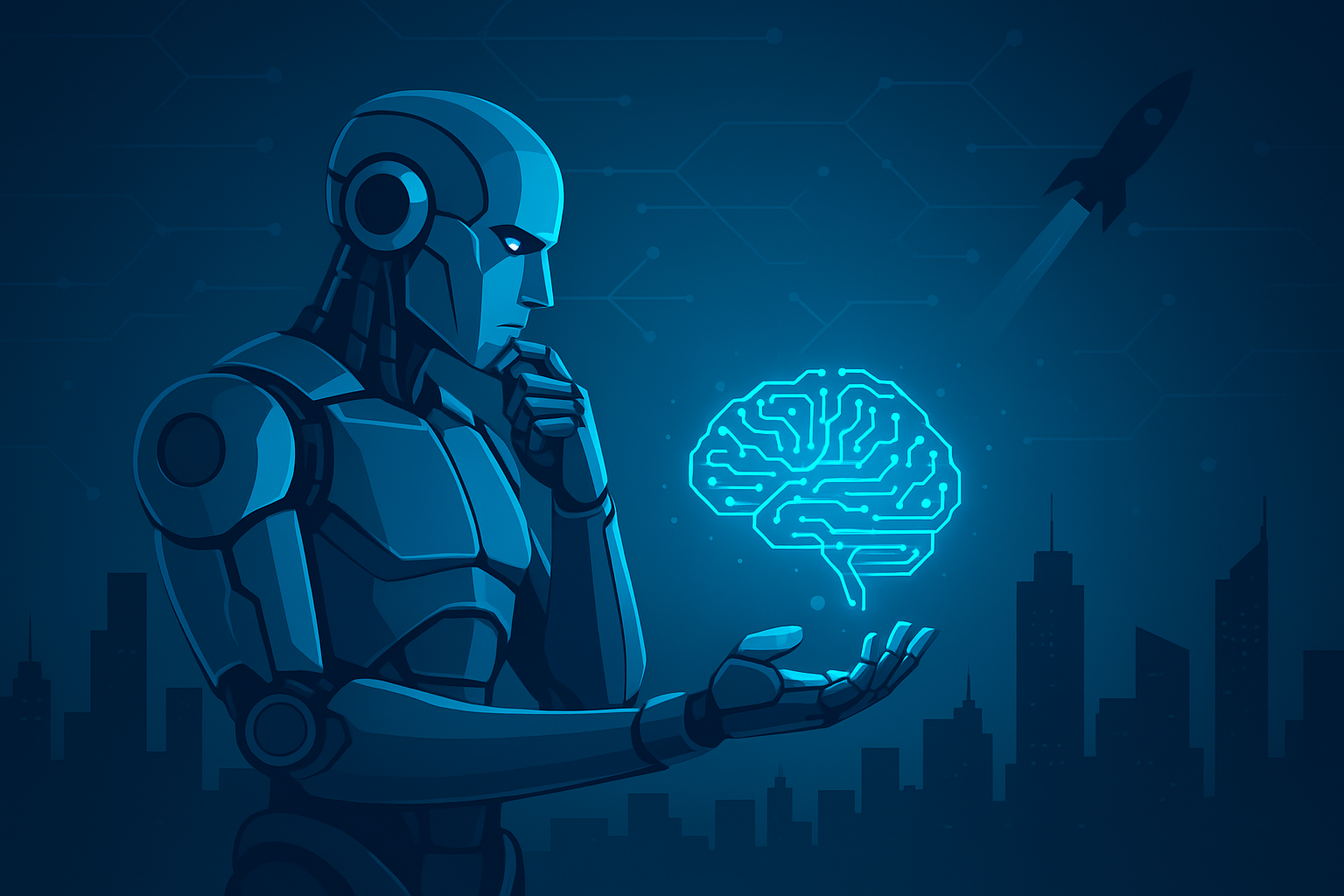 Główna ilustracja artykułu: Etyka i zagrożenia sztucznej inteligencji SI