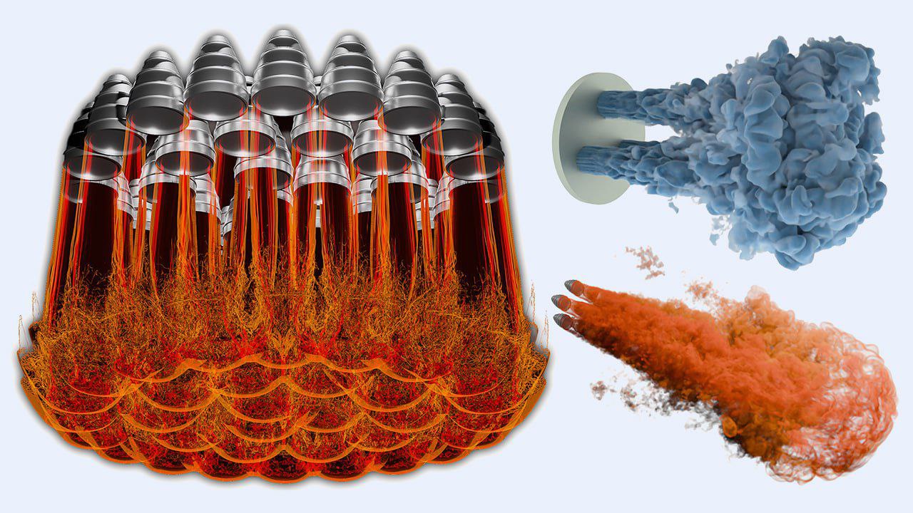 Główna ilustracja artykułu: Kwadrylion obliczeń: jak zasymulowano wydech Super Heavy