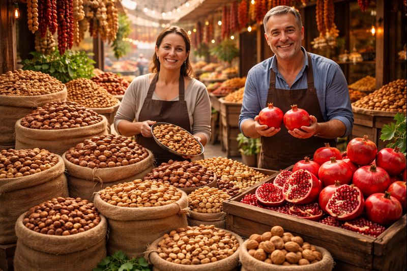 Dodatkowa wizualizacja: Granaty z orzechami mogą odmładzać układ odpornościowy
