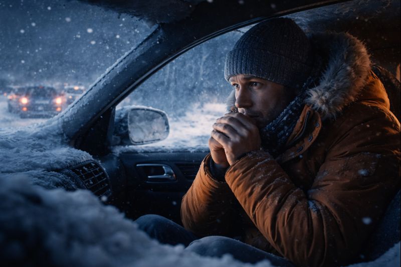 Dodatkowa wizualizacja: Ekstrenna nocleg w samochodzie zimą