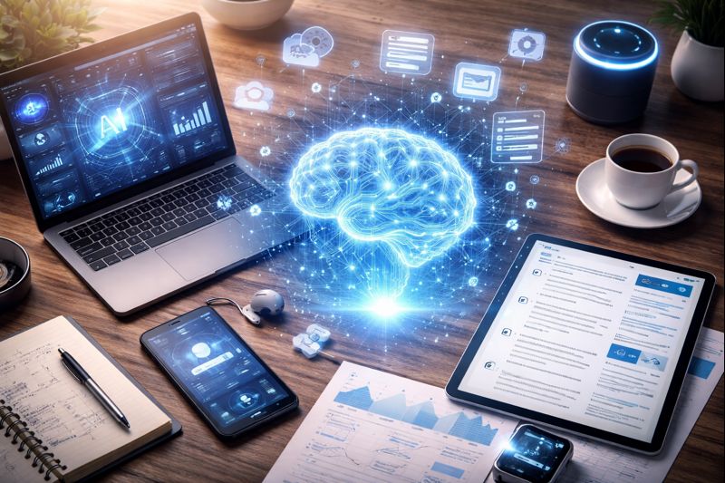 Główna ilustracja artykułu: Najlepsze narzędzia AI w 2026 roku – z czego naprawdę korzys