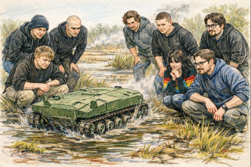 Dodatkowa wizualizacja: Studencki robot Bufo z Wrocławia rusza w teren