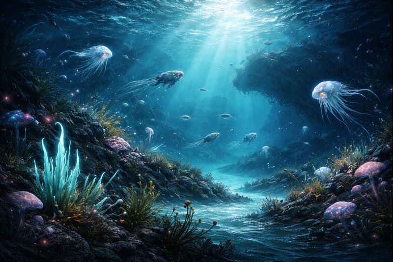 Dodatkowa wizualizacja: Możliwa biosygnatura na K2-18 b – co naprawdę odkrył JWST