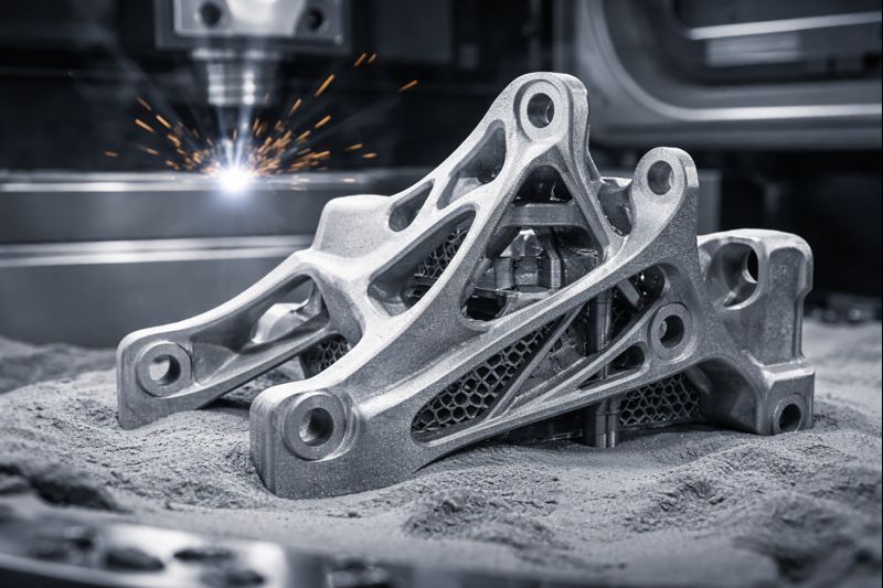 Główna ilustracja artykułu: Aluminium drukowane 3D pięciokrotnie mocniejsze niż odlewane