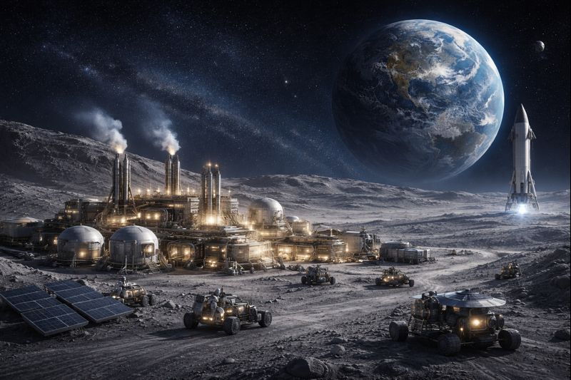 Dodatkowa wizualizacja: Dalsze plany ludzkości wobec Księżyca