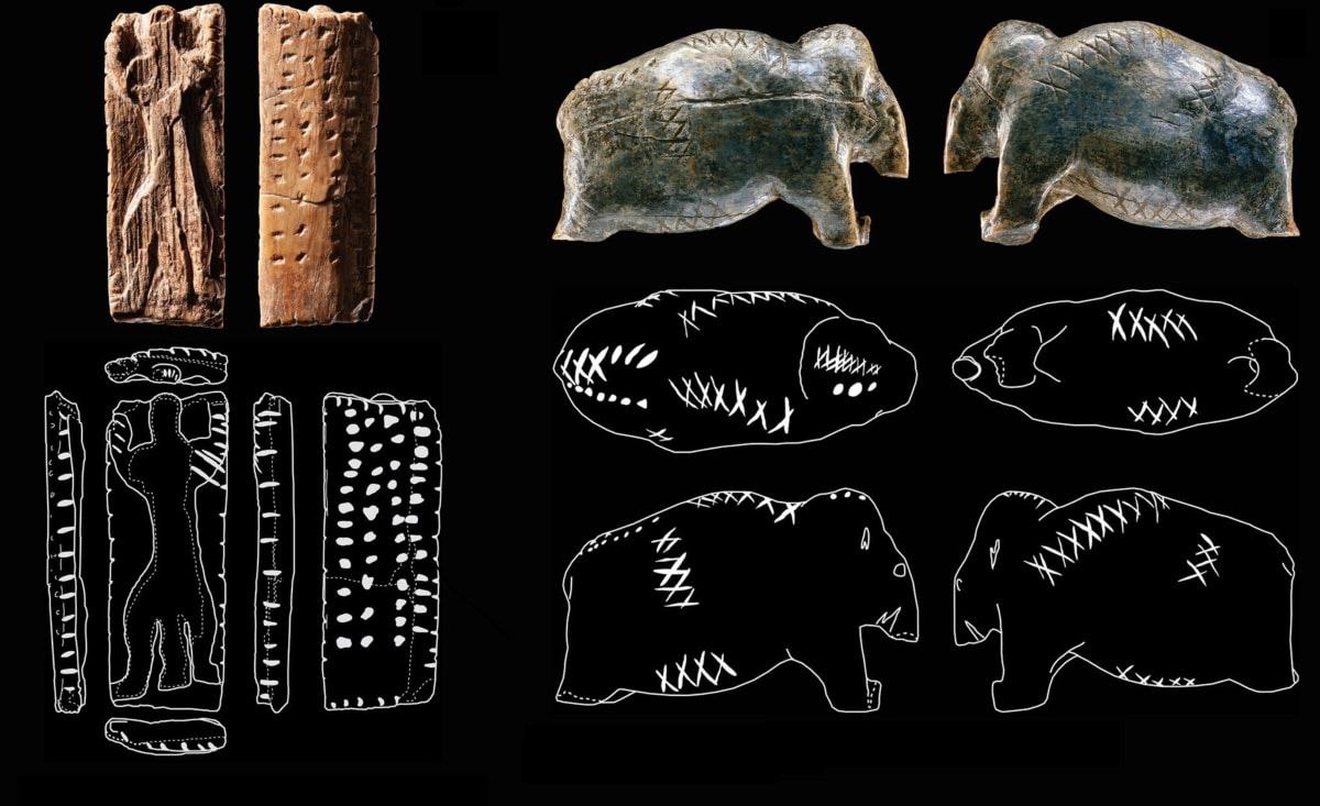 Główna ilustracja artykułu: Geometria sprzed 40 tys. lat jak protopis